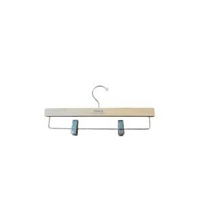 Set of 10 new Polo Ralph Lauren pant hangers. Wooden hangers new